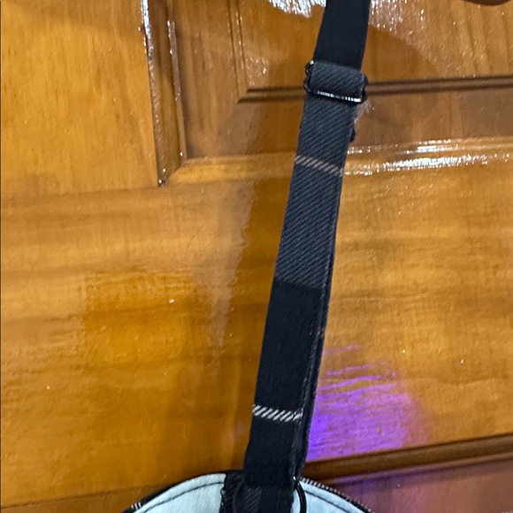 Black Plaid Bengaline Lace Up Peplum Cami - Picture 3 of 7